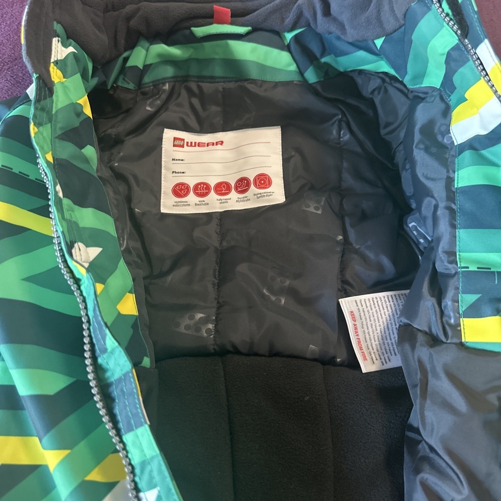 LEGO Wear Size EU 80/12-18 Months Julian 709 Snowsuit Dark Green Ski Outdoor - Picture 8 of 16